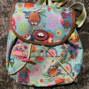 lily bloom owl design small backpack
Used but still lots of life left